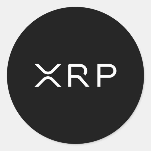 Xrp Coin Ripple Cryptocurrency Wallet Hodler naar  Ronde Sticker (Voorkant)