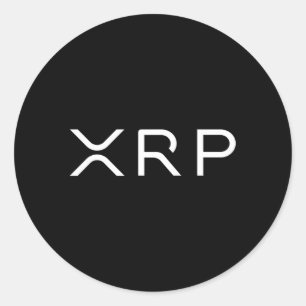 Xrp Coin Ripple Cryptocurrency Wallet Hodler naar  Ronde Sticker