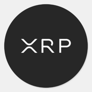 Xrp Coin Ripple Cryptocurrency Wallet Hodler naar  Ronde Sticker
