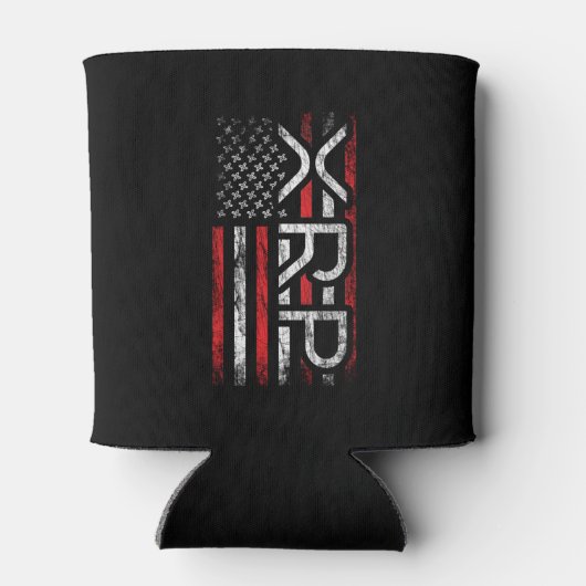 XRP Crypto Cryptocurrency American Flag Meme Blikjeskoeler (Achterkant)