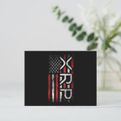 XRP Crypto Cryptocurrency American Flag Meme Briefkaart (Staand voorkant)