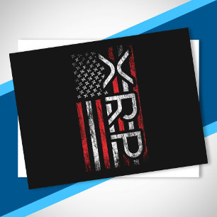 XRP Crypto Cryptocurrency American Flag Meme Briefkaart