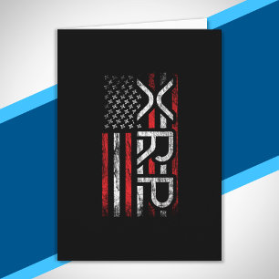 XRP Crypto Cryptocurrency American Flag Meme Kaart