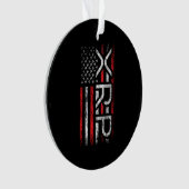 XRP Crypto Cryptocurrency American Flag Meme Ornament (voorkant)