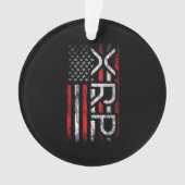 XRP Crypto Cryptocurrency American Flag Meme Ornament (voorkant)