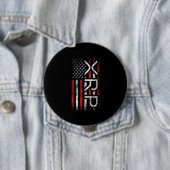 XRP Crypto Cryptocurrency American Flag Meme Ronde Button 4,0 Cm (In situ)