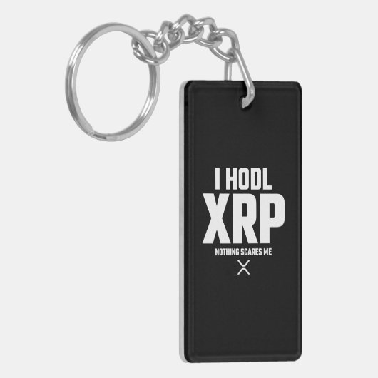 XRP Crypto Cryptocurrency Hodl XRP Funny Quote Sleutelhanger (Voorkant Links)