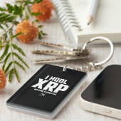 XRP Crypto Cryptocurrency Hodl XRP Funny Quote Sleutelhanger (Voorkant Rechts)