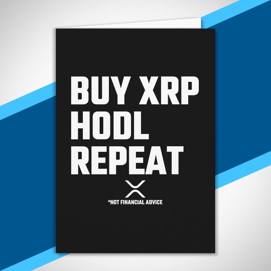 XRP Crypto Cryptocurrency koopt de Herhaling van h Kaart