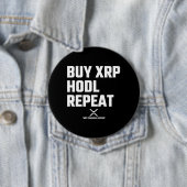 XRP Crypto Cryptocurrency koopt de Herhaling van h Ronde Button 4,0 Cm (In situ)