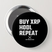 XRP Crypto Cryptocurrency koopt de Herhaling van h Ronde Button 4,0 Cm (Voorkant /achterkant)
