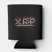 XRP Crypto Currency Cryptocurrency Amerikaanse vla Blikjeskoeler (Achterkant)