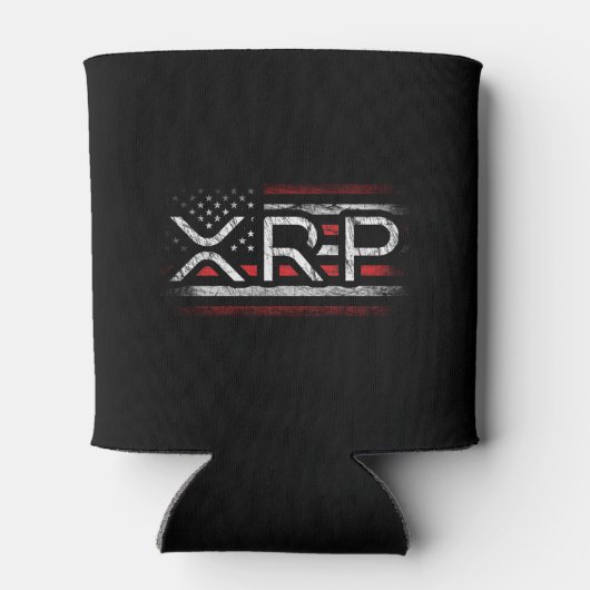 XRP Crypto Currency Cryptocurrency Amerikaanse vla Blikjeskoeler (Achterkant)