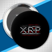 XRP Crypto Currency Cryptocurrency Amerikaanse vla Ronde Button 4,0 Cm