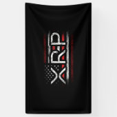 XRP Crypto Currency Cryptocurrency Amerikaanse vla Spandoek (Verticaal)
