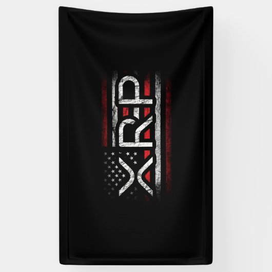 XRP Crypto Currency Cryptocurrency Amerikaanse vla Spandoek (Verticaal)