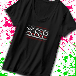 XRP Crypto Currency Cryptocurrency Amerikaanse vla T-shirt
