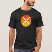 Xrp Crypto Fire Circle Design Cryptocurrency Hodl T-shirt (Voorkant)