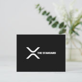 XRP Crypto Meme Cryptocurrency het standaardcitaat Briefkaart (Staand voorkant)