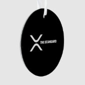 XRP Crypto Meme Cryptocurrency het standaardcitaat Ornament (voorkant)
