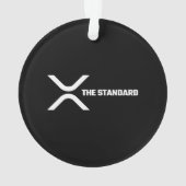 XRP Crypto Meme Cryptocurrency het standaardcitaat Ornament (achterkant)
