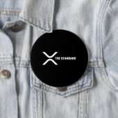 XRP Crypto Meme Cryptocurrency het standaardcitaat Ronde Button 4,0 Cm (In situ)
