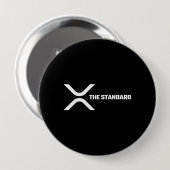 XRP Crypto Meme Cryptocurrency het standaardcitaat Ronde Button 4,0 Cm (Voorkant /achterkant)