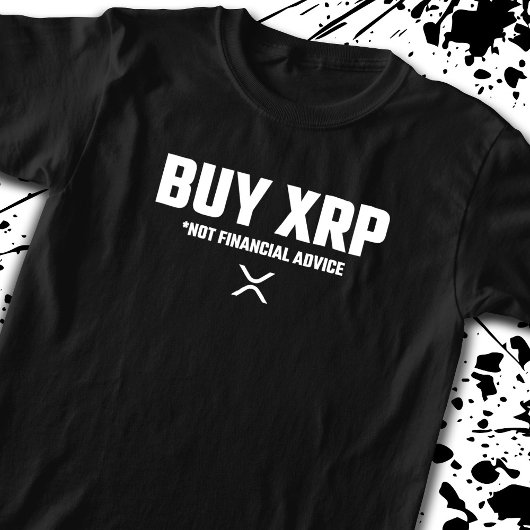 XRP Crypto Meme Not Financial Advice Disclaimer T-shirt