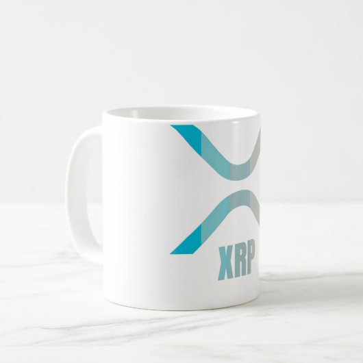 XRP Crypto Pastel Colors Cryptocurrency Koffiemok (Voorkant links)