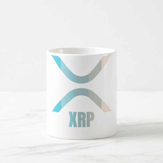 XRP Crypto Pastel Colors Cryptocurrency Koffiemok (Center)