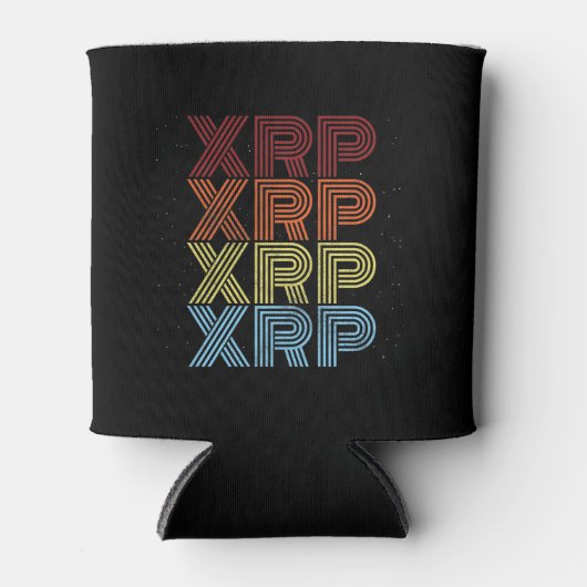 XRP Crypto Retro  Cryptocurrency-thema Blikjeskoeler (Voorkant)