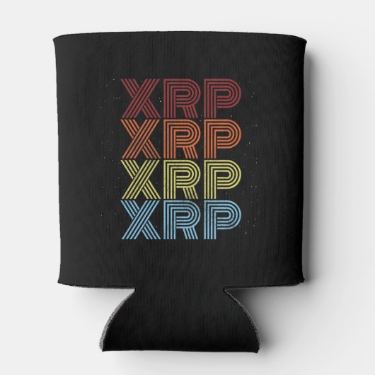 XRP Crypto Retro  Cryptocurrency-thema Blikjeskoeler (Achterkant)