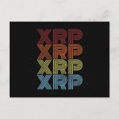XRP Crypto Retro Cryptocurrency-thema Briefkaart (Voorkant)