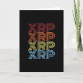 XRP Crypto Retro Cryptocurrency-thema Kaart (Voorkant)