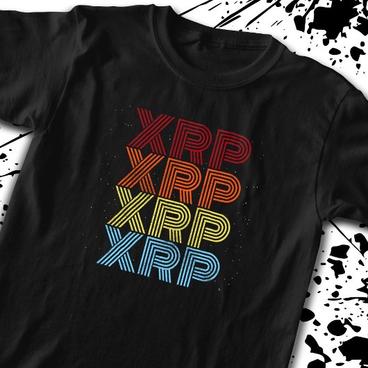 XRP Crypto Retro Cryptocurrency-thema T-shirt