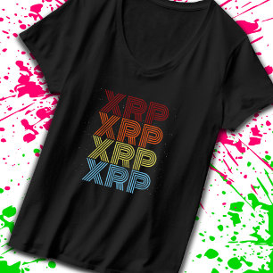 XRP Crypto Retro Cryptocurrency-thema T-shirt