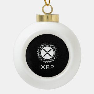 XRP Cryptocurrency Crypto Decorative Circle Logo Keramische Bal Ornament