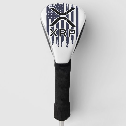 XRP Cryptocurrency Verenigde Staten Amerikaans Golfheadcover (Voorkant)