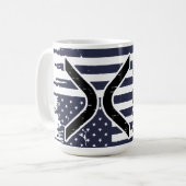 XRP Cryptocurrency Verenigde Staten Amerikaans Koffiemok (Voorkant links)