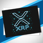 XRP Cryptocurrency XRPL Blockchain Crypto Stars Briefkaart