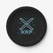 XRP Cryptocurrency XRPL Blockchain Crypto Stars Papieren Bordje (Voorkant)