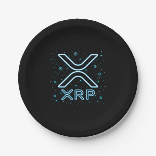 XRP Cryptocurrency XRPL Blockchain Crypto Stars Papieren Bordje (Voorkant)