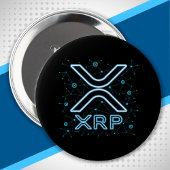 XRP Cryptocurrency XRPL Blockchain Crypto Stars Ronde Button 4,0 Cm