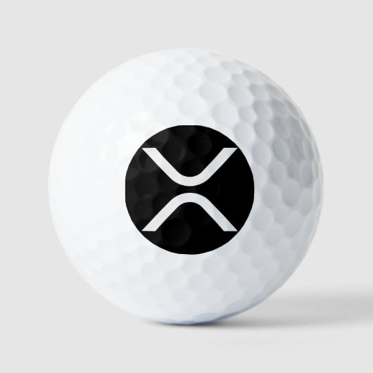 XRP-cryptovaluta Golfballen (Voorkant)