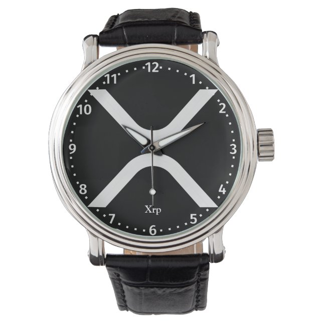 XRP-cryptovaluta Horloge (Voorkant)