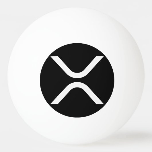 XRP-cryptovaluta Pingpongbal (Voorkant)