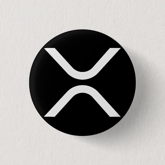 XRP-cryptovaluta Ronde Button 3,2 Cm (Voorkant)