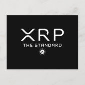 XRP de StandaardCryptoMeme Cryptocurrency van het  Briefkaart (Voorkant)