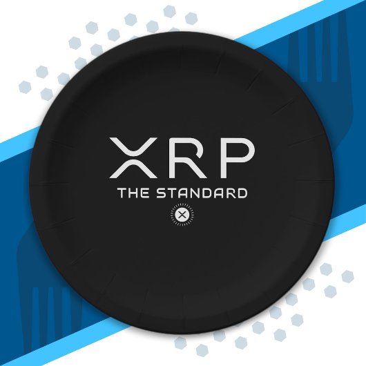 XRP de StandaardCryptoMeme Cryptocurrency van het  Papieren Bordje