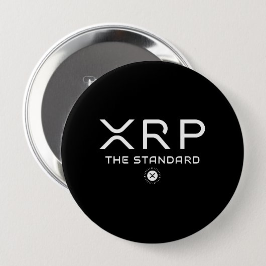 XRP de StandaardCryptoMeme Cryptocurrency van het  Ronde Button 4,0 Cm (Voorkant /achterkant)